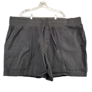 Terra & Sky Women's Chino Shorts Black Size 4X 28W-30W Cotton Blend